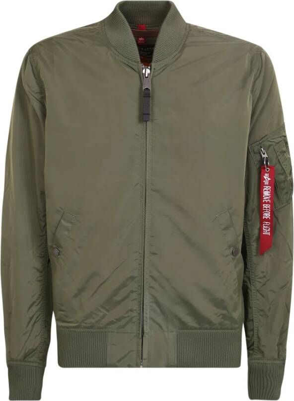 Alpha industries Zip-up bomberjack Groen Heren