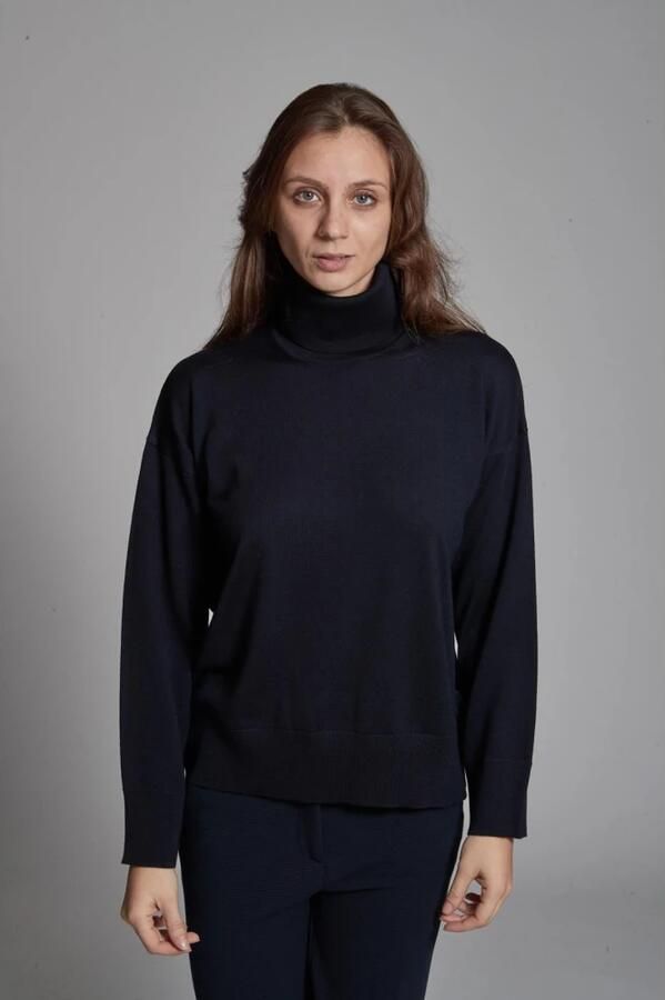 Alpha Studio Dames Fietsjersey Lange Mouwen 100% Merinowol Blue Dames - Foto 6