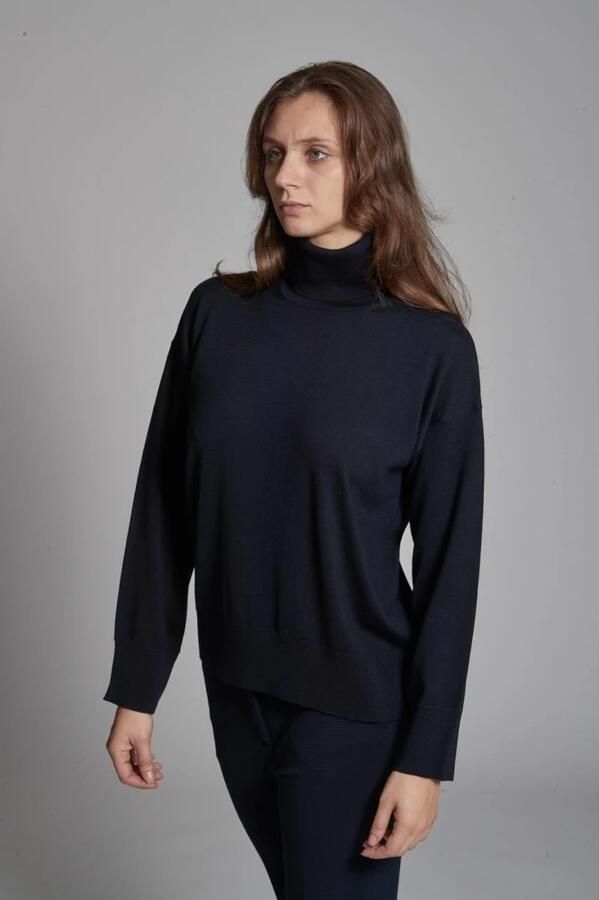 Alpha Studio Dames Fietsjersey Lange Mouwen 100% Merinowol Blue Dames - Foto 7