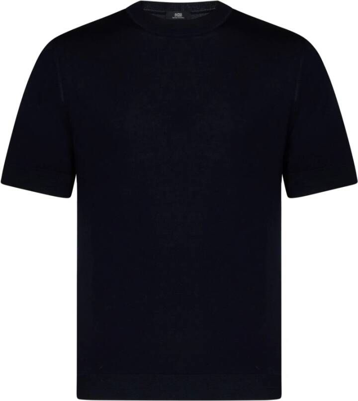 Alpha Studio Blauwe T-shirts en Polos voor Heren Blauw Heren