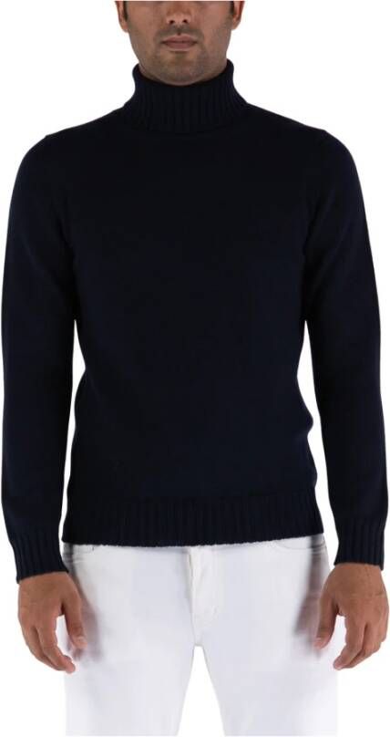 Alpha Studio Turtlenecks Blauw Heren