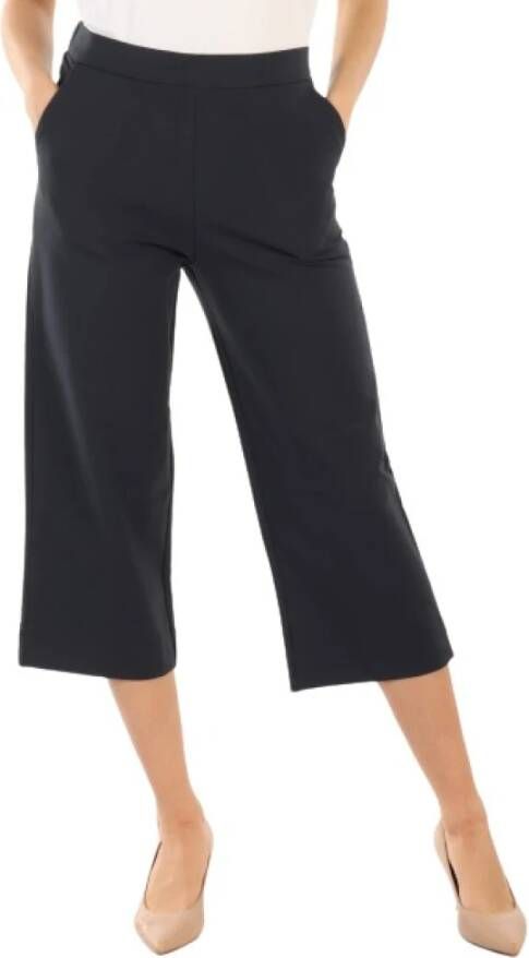 Alpha Studio Hoge taille katoenen broek Blauwe jeans Blue Dames