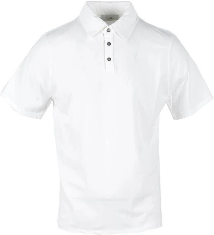 Alpha Studio Polo Shirt White Heren