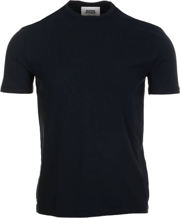 Alpha Studio Blauwe T-shirts en Polos Blauw Heren