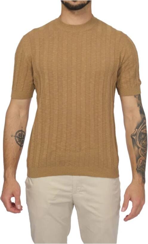 Alpha Studio T-Shirts Bruin Heren