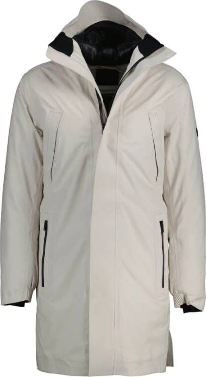 AlphaTauri Opvouwbare Parka met Waterdicht Ontwerp White Heren