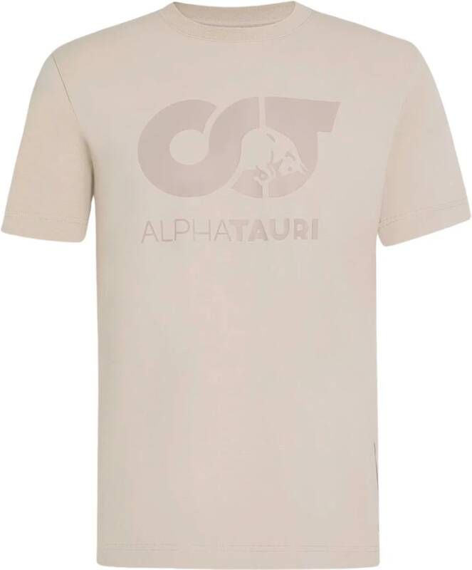 AlphaTauri Jero t-shirt beige ATA 22035 32 Beige Heren