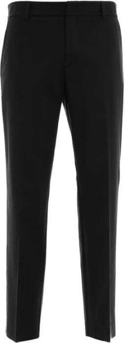 AlphaTauri Zwarte Broek met Plooi voor Mannen Zwart Heren