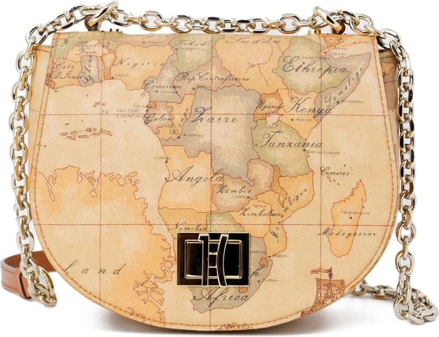 Alviero Martini 1a Classe Klassieke Geo Print Schoudertas Brown Dames - Foto 2