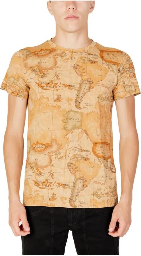 Alviero Martini 1a Classe Heren T-shirt Herfst Winter Collectie Beige Heren - Foto 3