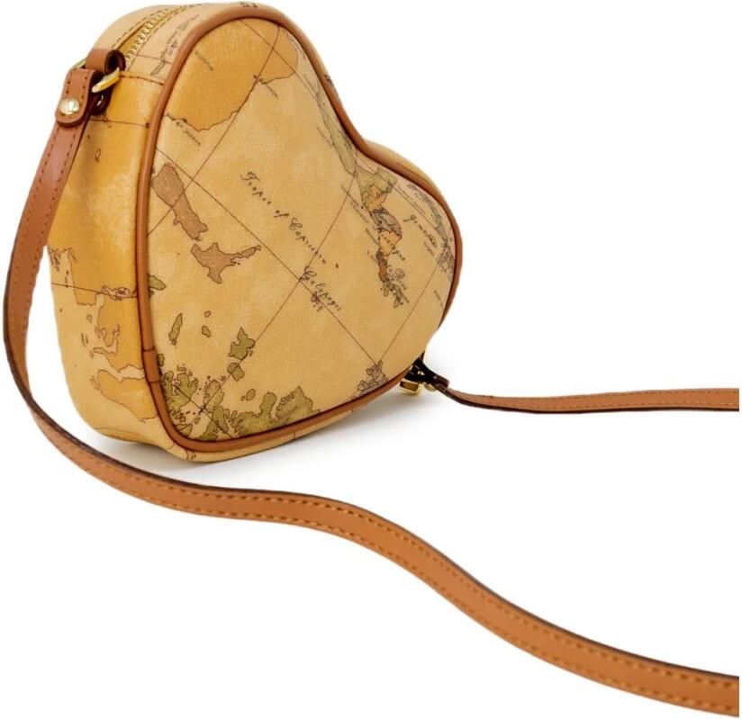 Alviero Martini 1a Classe Mini Cuore D043 Geo Classic Schoudertas Beige Dames