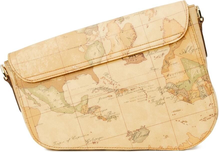 Alviero Martini 1a Classe Stijlvolle leren handtas met afwerking Beige Dames - Foto 3