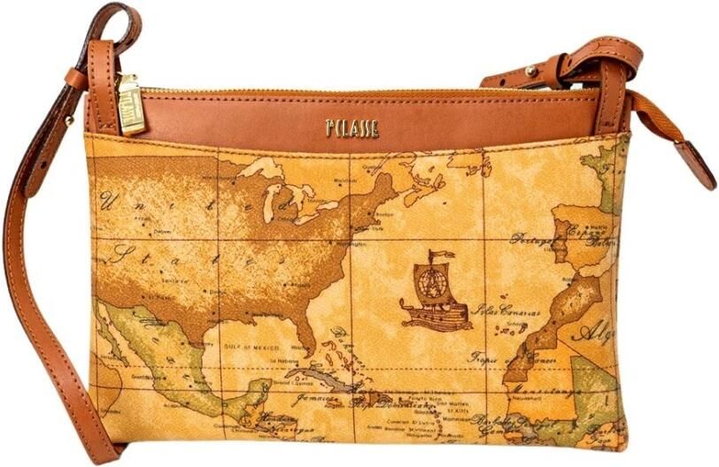 Alviero Martini 1a Classe Gestructureerde leren handtas voor vrouwen Beige Dames - Foto 6