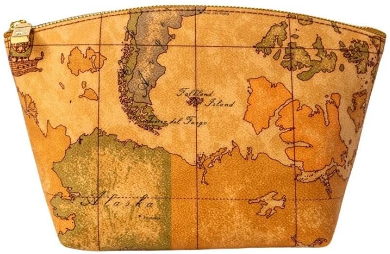 Alviero Martini 1a Classe Middelgrote Dames Clutch Herfst Winter Collectie Beige Dames