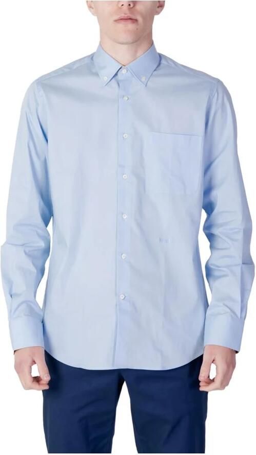 Alviero Martini 1a Classe Casual Overhemd Lange Mouwen Lente Zomer Collectie Blue Heren - Foto 4