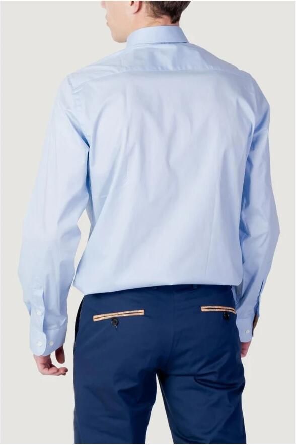 Alviero Martini 1a Classe Casual Overhemd Lange Mouwen Lente Zomer Collectie Blue Heren - Foto 2