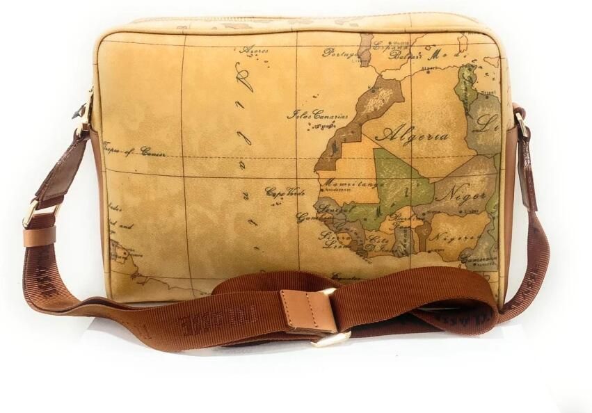 Alviero Martini 1a Classe Stijlvolle Textuur Handtas voor Vrouwen Brown Dames - Foto 4