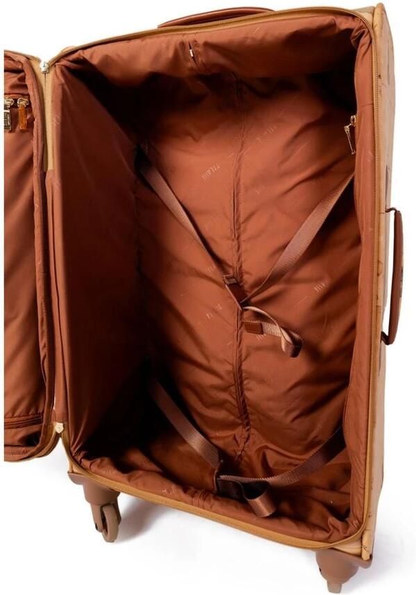 Alviero Martini 1a Classe Elegante Katoenen Reiskoffer Beige Dames - Foto 3