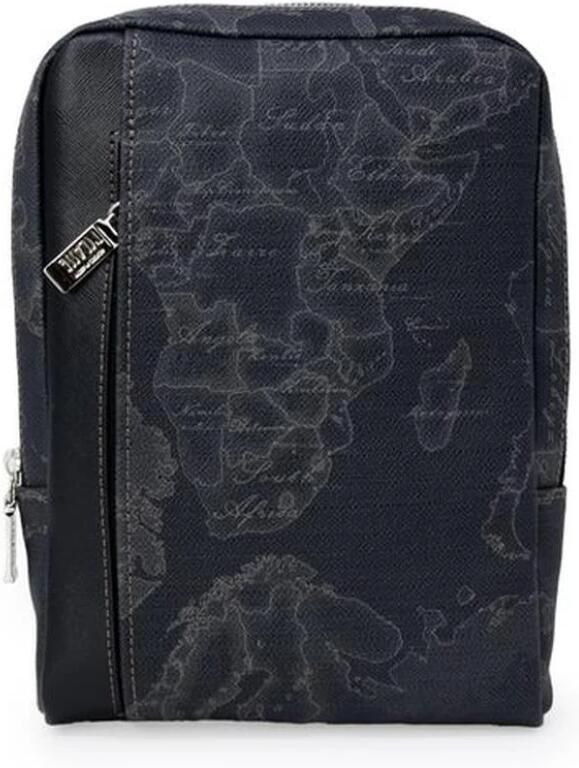 Alviero Martini 1a Classe Elegante leren en PVC schoudertas Black Heren - Foto 5