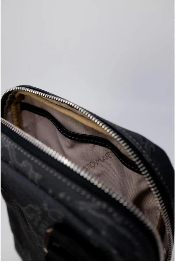 Alviero Martini 1a Classe Elegante leren en PVC schoudertas Black Heren - Foto 2