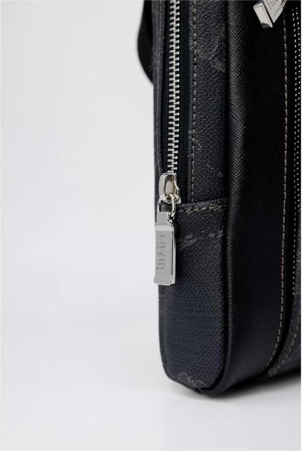 Alviero Martini 1a Classe Elegante leren en PVC schoudertas Black Heren - Foto 4