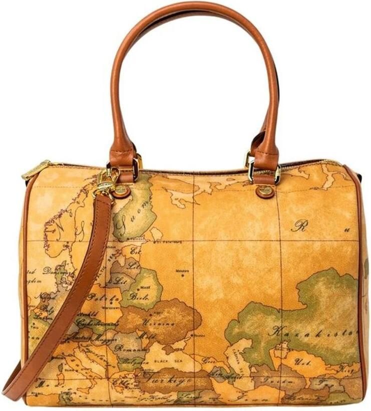 Alviero Martini 1a Classe Elegante Leren Handtas Herfst Winter Collectie Beige Dames - Foto 6