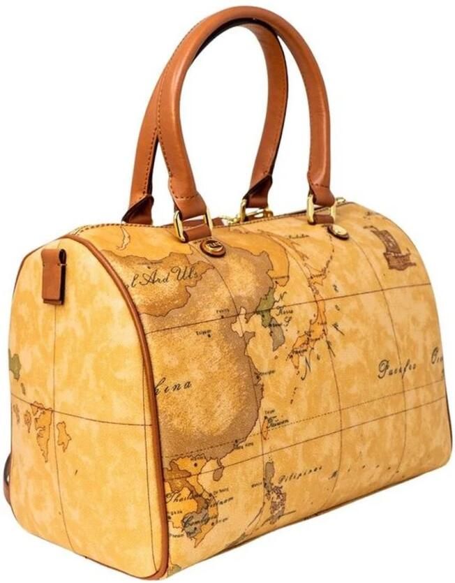 Alviero Martini 1a Classe Elegante Leren Handtas Herfst Winter Collectie Beige Dames - Foto 8