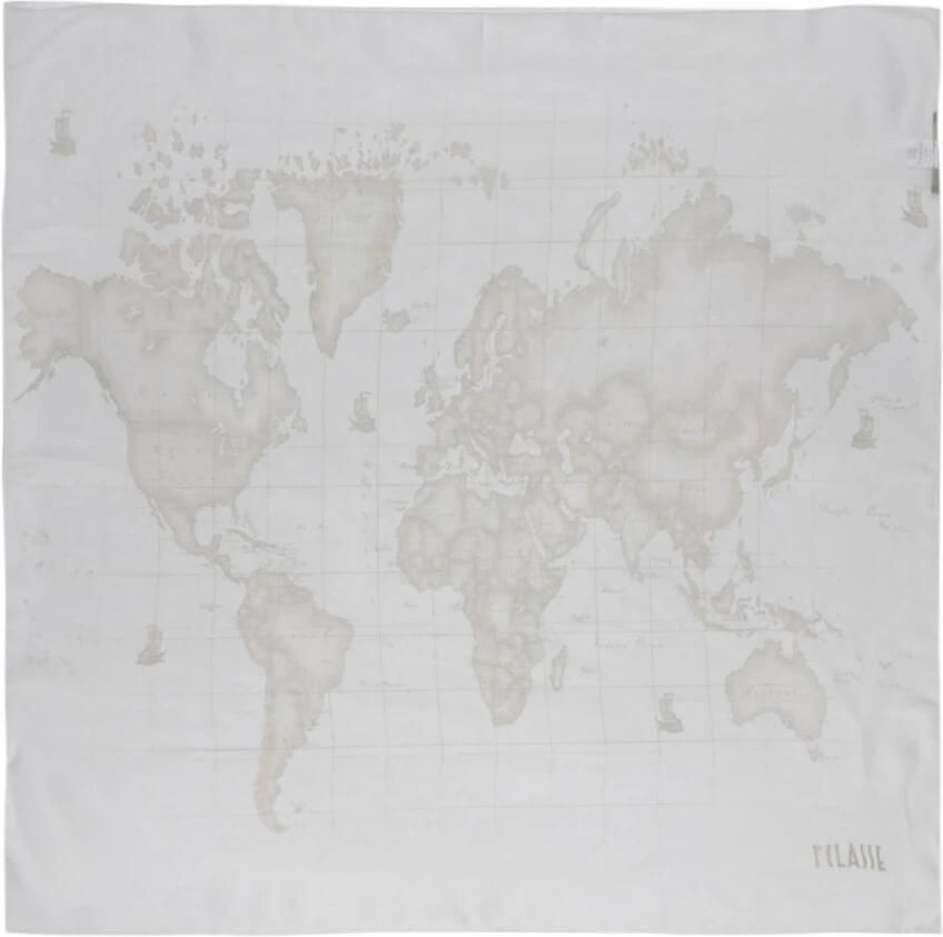 Alviero Martini 1a Classe Gedrukte Polyester Sjaal Machinewasbaar White Dames - Foto 3