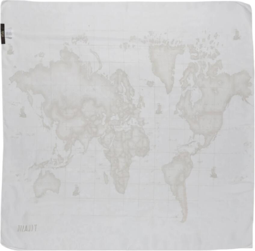 Alviero Martini 1a Classe Gedrukte Polyester Sjaal Machinewasbaar White Dames