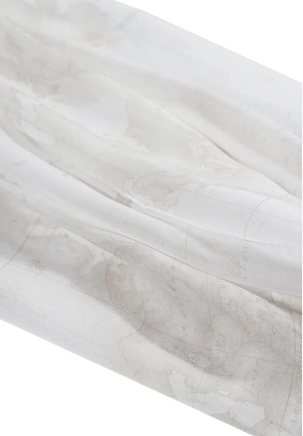 Alviero Martini 1a Classe Gedrukte Polyester Sjaal Machinewasbaar White Dames - Foto 2