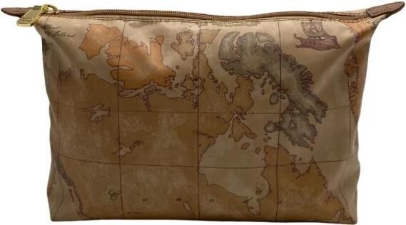 Alviero Martini 1a Classe Beige Polyester-Leren Dames Clutch Accessoire Beige Dames - Foto 2