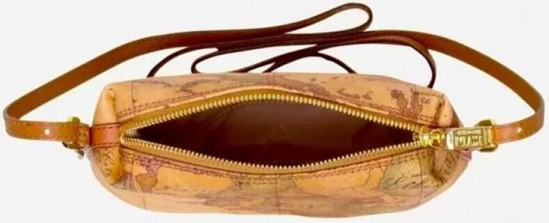 Alviero Martini 1a Classe Mini Schoudertas met Geo Classic Print Brown Dames - Foto 7