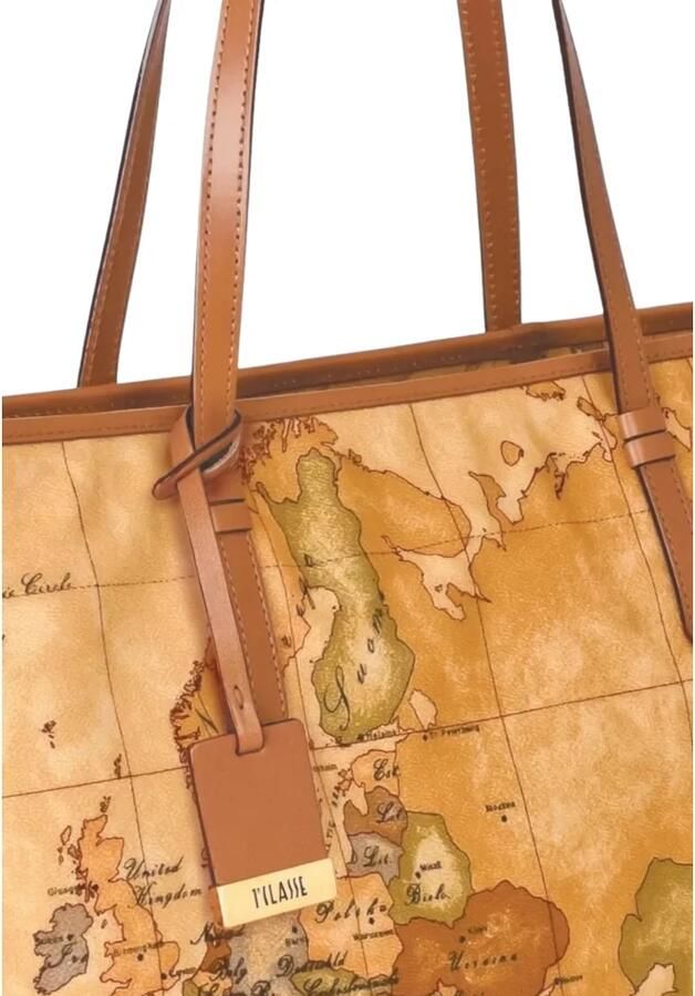 Alviero Martini 1a Classe Klassieke Geo Print Schoudertas Brown Dames - Foto 5