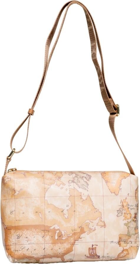 Alviero Martini 1a Classe Katoenmix Handtas Lente Collectie Beige Dames