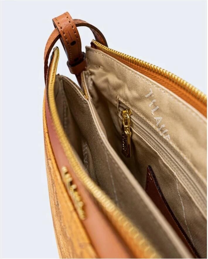 Alviero Martini 1a Classe Gestructureerde leren handtas voor vrouwen Beige Dames - Foto 3