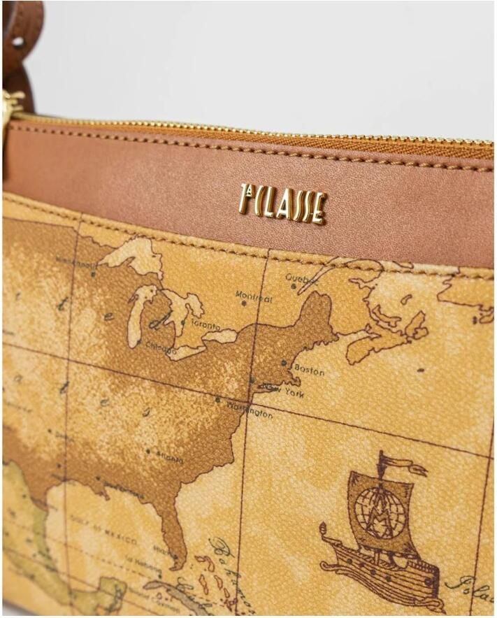 Alviero Martini 1a Classe Gestructureerde leren handtas voor vrouwen Beige Dames - Foto 2