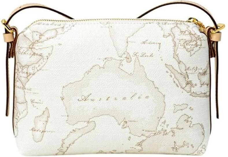 Alviero Martini 1a Classe Gestructureerde leren handtas voor vrouwen White Dames - Foto 4