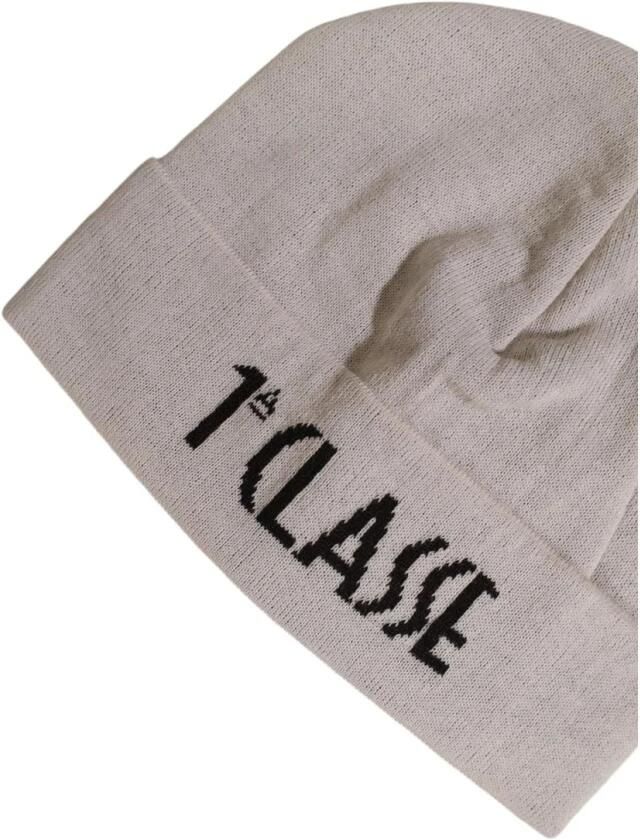 Alviero Martini 1a Classe Zachte Wol Beanie Hoed Stijlvol Gezellig Beige Dames