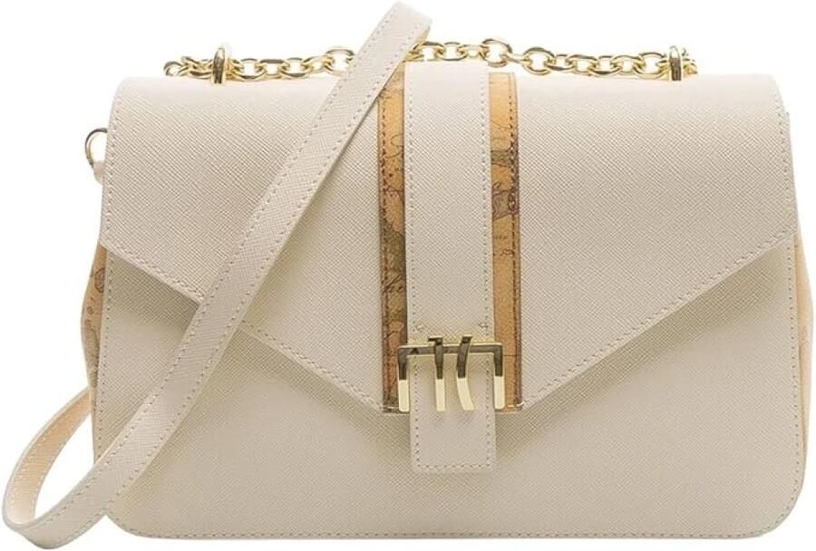 Alviero Martini 1a Classe Stijlvolle Middelgrote Tassen Collectie in PVC Beige Dames - Foto 7