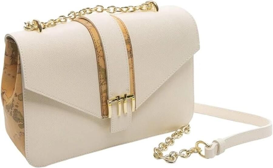 Alviero Martini 1a Classe Stijlvolle Middelgrote Tassen Collectie in PVC Beige Dames - Foto 8