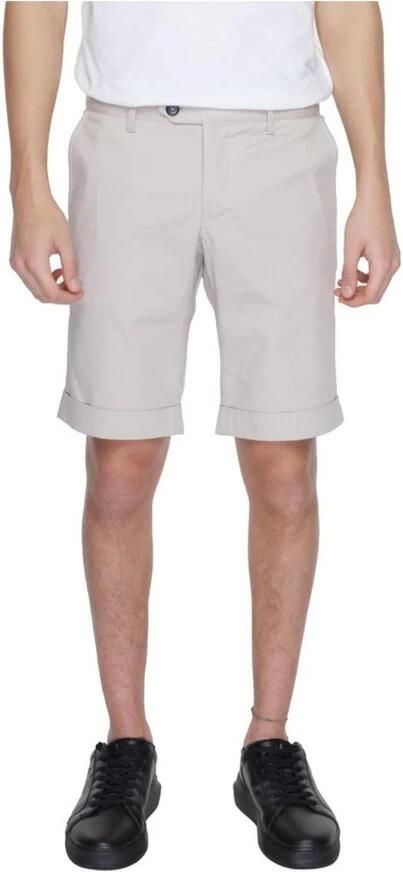 Alviero Martini 1a Classe Katoenen Bermuda Shorts Lente Zomer Collectie Beige Heren - Foto 4