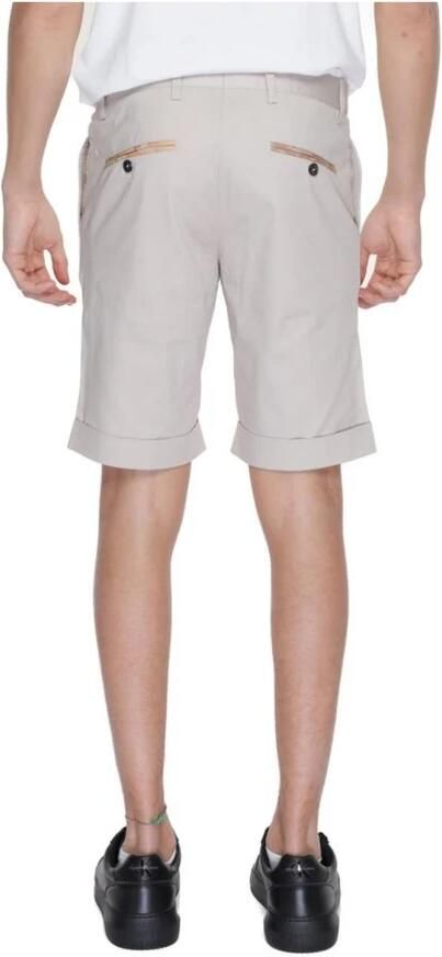 Alviero Martini 1a Classe Katoenen Bermuda Shorts Lente Zomer Collectie Beige Heren - Foto 3