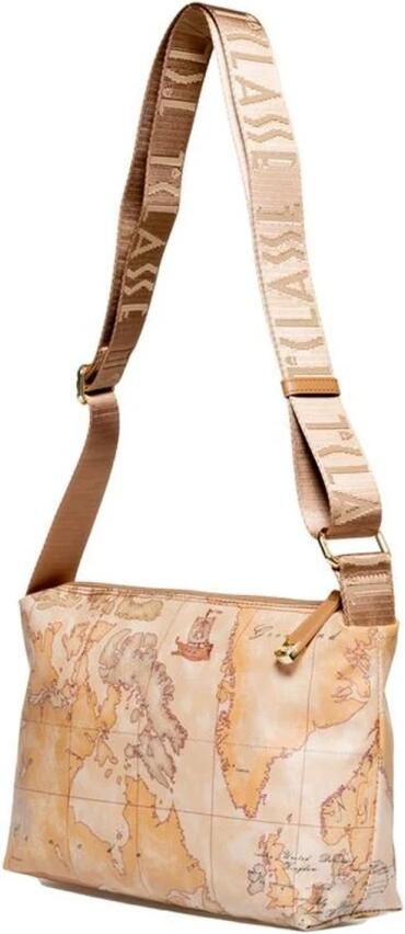 Alviero Martini 1a Classe Katoenmix Handtas Lente Collectie Beige Dames - Foto 4