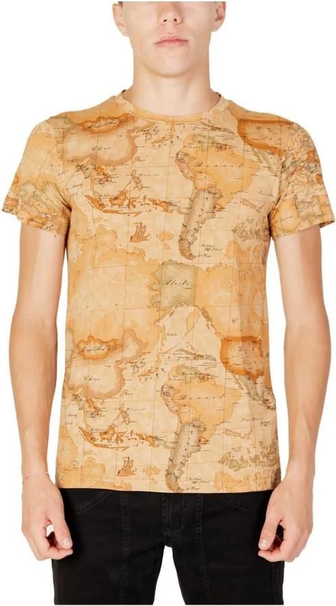 Alviero Martini 1a Classe Heren T-shirt Herfst Winter Collectie Beige Heren - Foto 3