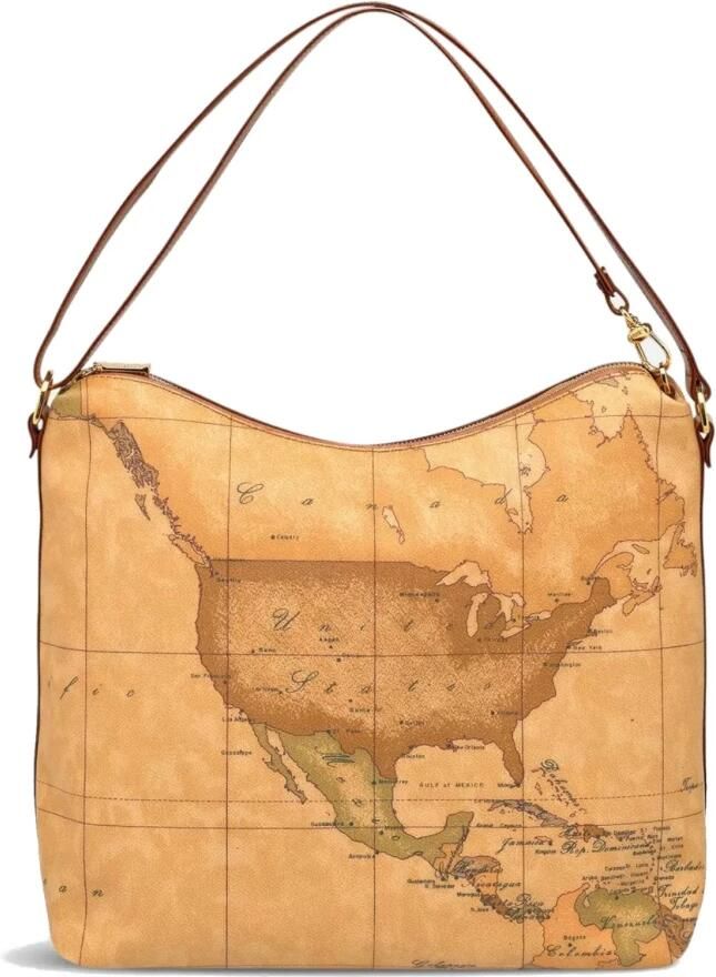 Alviero Martini 1a Classe Leren Handtas Dames Herfst Winter Collectie Beige Dames