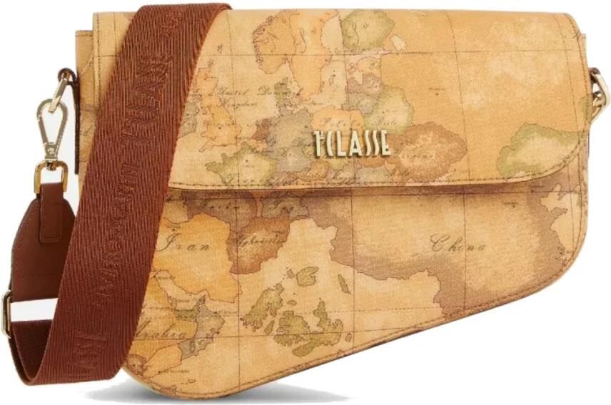 Alviero Martini 1a Classe Stijlvolle leren handtas met afwerking Beige Dames - Foto 6