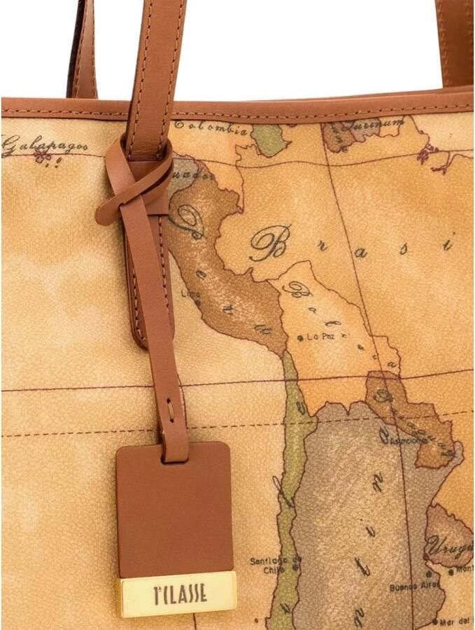 Alviero Martini 1a Classe Klassieke Geo Shopper Tas Brown Dames