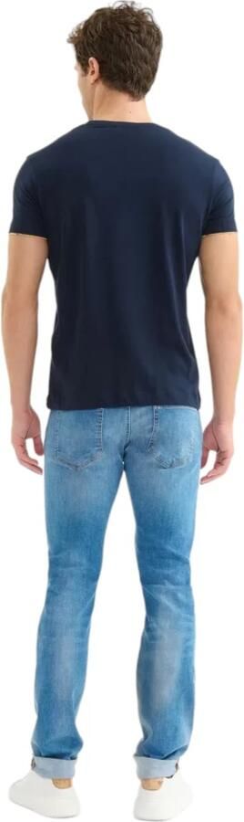 Alviero Martini 1a Classe Blauw Katoenen T-shirt Korte Mouwen Ronde Halslijn Blue Heren - Foto 3