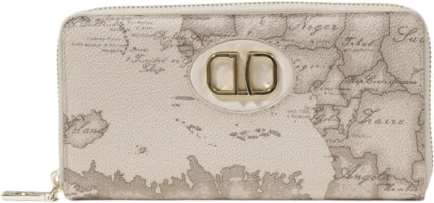 Alviero Martini 1a Classe Stijlvolle Zip-Around Leren Portemonnee Beige Dames - Foto 6