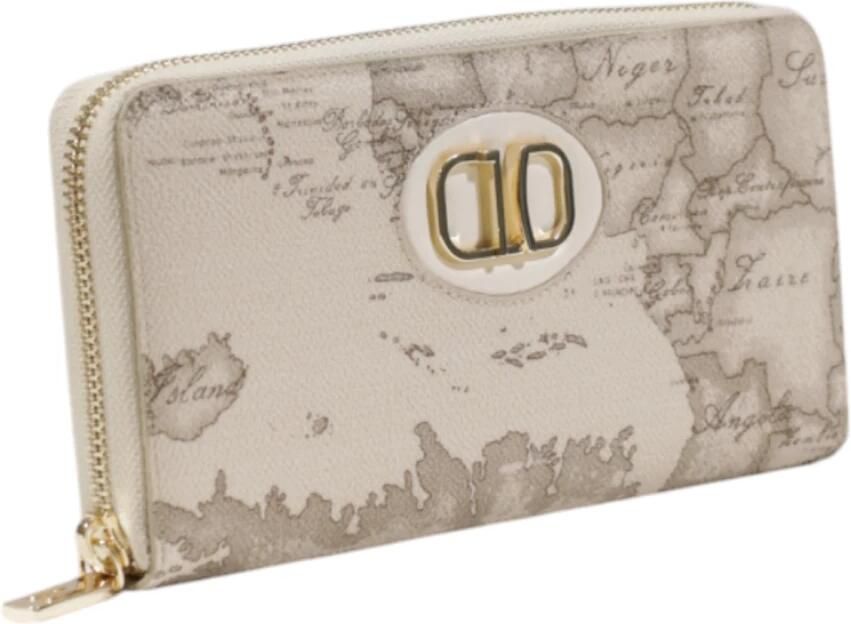 Alviero Martini 1a Classe Stijlvolle Zip-Around Leren Portemonnee Beige Dames - Foto 4